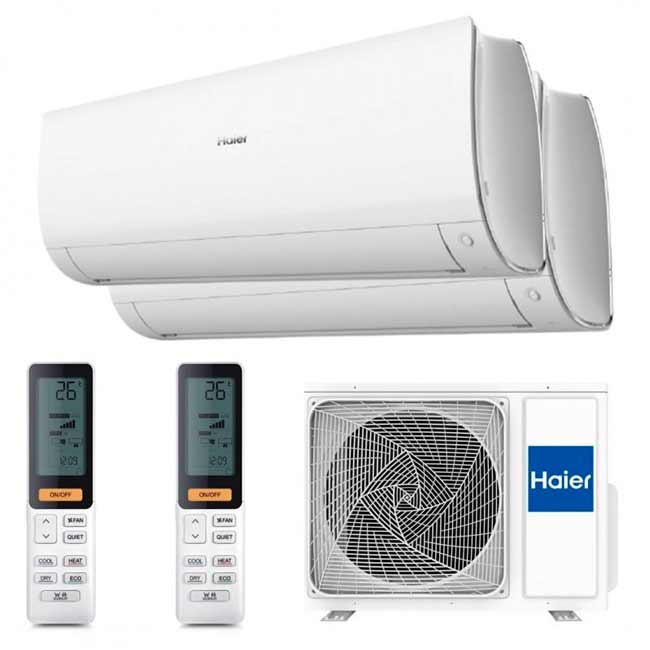 Multi Split 2x1 HAIER 2U40S2SM1FA + FLEXIS 25 + FLEXIS 25 R32