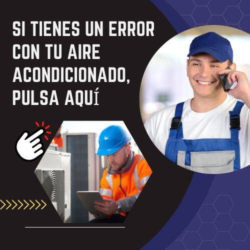 si tienes un error en tu aire acondicionado aquí lo puedes ver